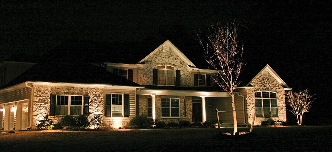 Exterior house lighting installation, Co. Carlow