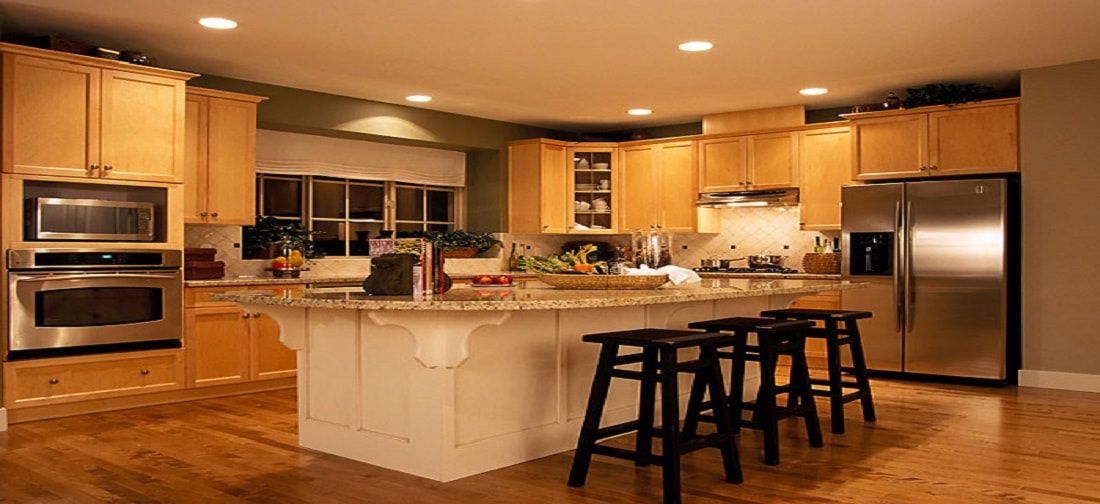 Kitchen lighting installation in a home in Co. Carlow